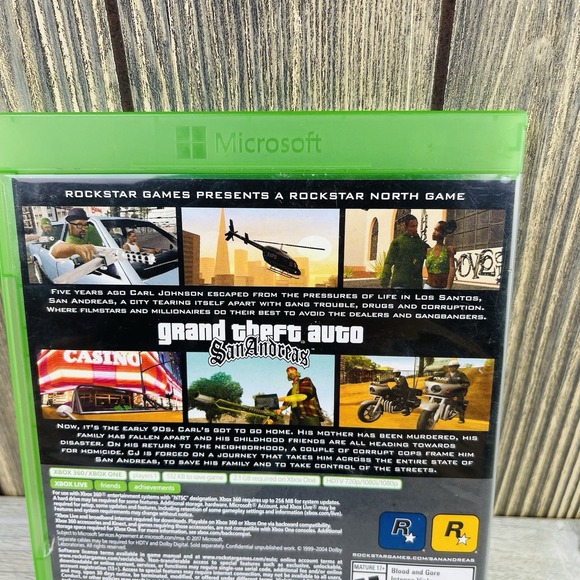 Grand Theft Auto: San Andreas - (Xbox 360 Xbox One, With Map Tested Working - Picture 11 of 12